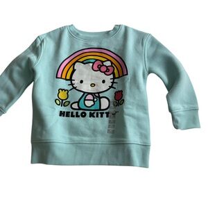 Carter's Light Blue Hello Kitty Rainbow Sweatshirt
